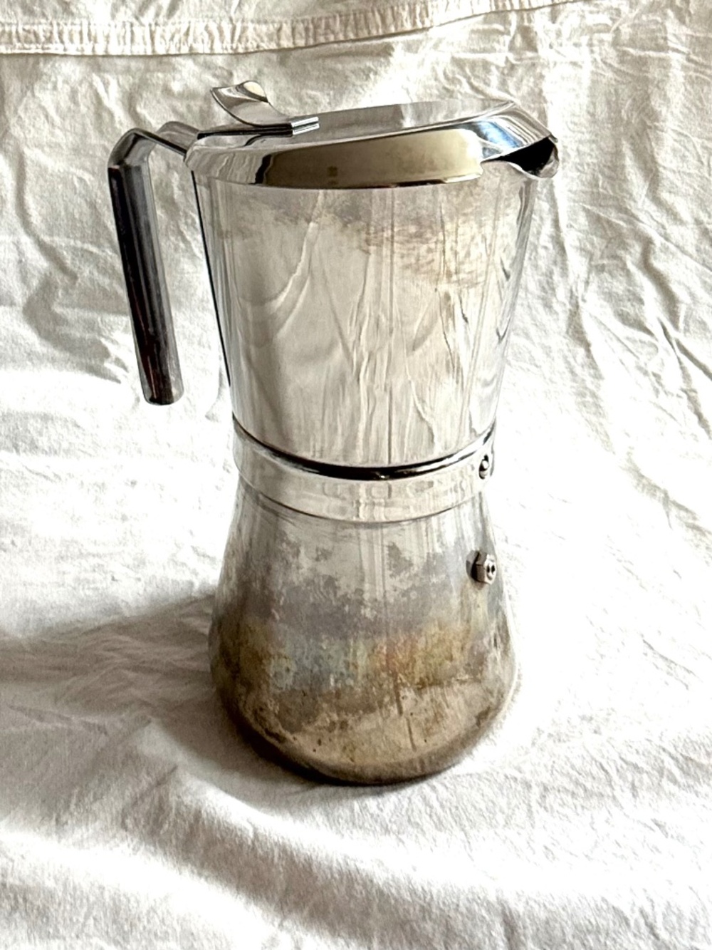 Giannini/Giannina 9 Cup Italian Moka Pot Espresso Maker, Stainless Steel